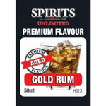 Spirits Unlimited Premium Aged Gold Rum - 50ml - All Things Fermented | Home Brew Supplies Shop Wellington Kapiti NZ