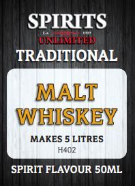 Spirits Unlimited Whiskey Flavour - 50ml - All Things Fermented | Home Brew Supplies Shop Wellington Kapiti NZ