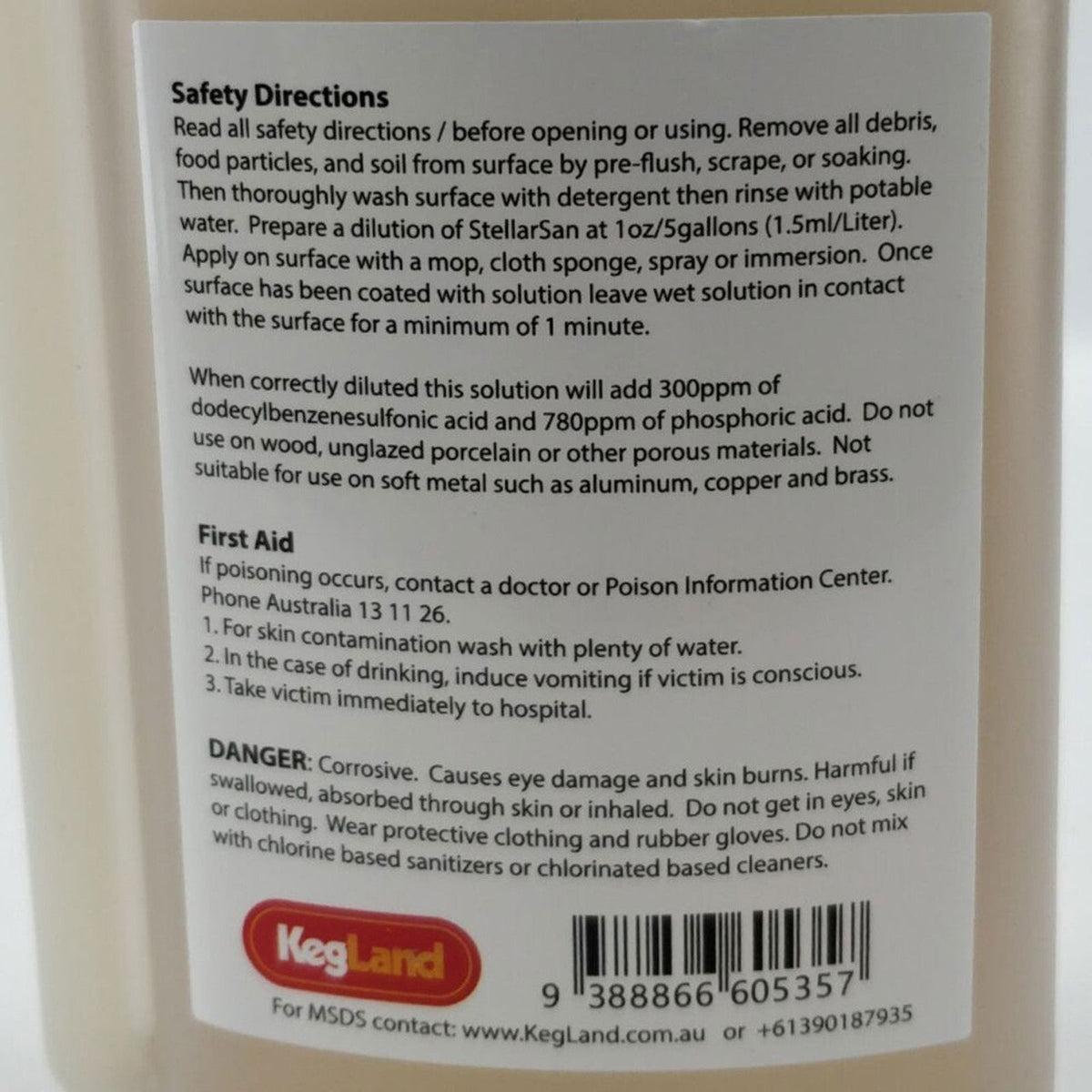 StellarSan Sanitizer - 500ml - All Things Fermented | Home Brew Supplies Shop Wellington Kapiti NZ