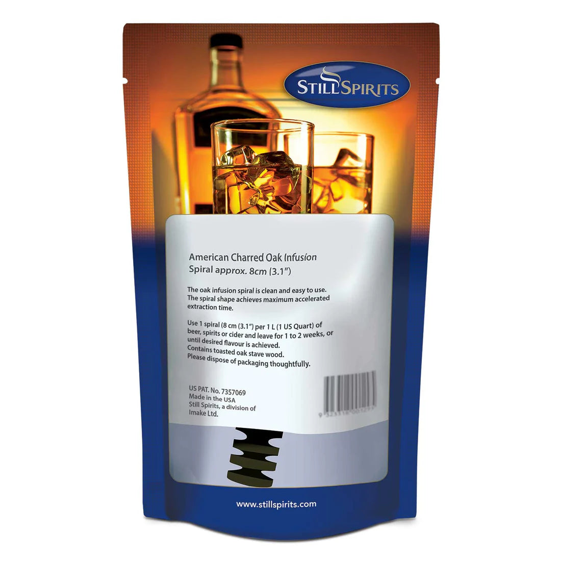 Still Spirits American Charred Oak Infusion Bottle Spiral