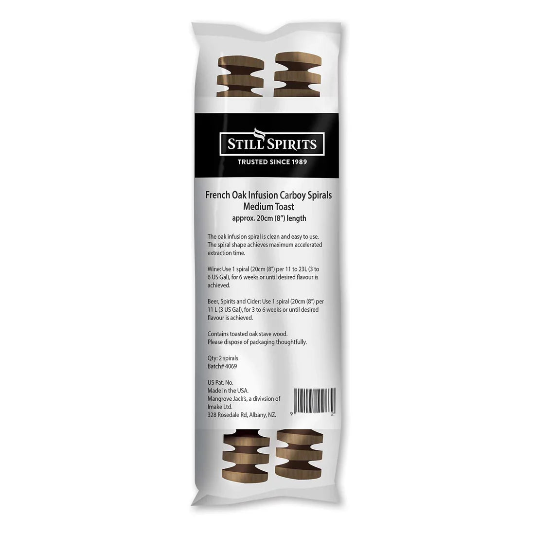 Still Spirits French Oak Medium Toast Spiral