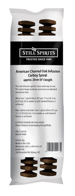 Still Spirits American Charred Oak Carboy Spiral - All Things Fermented | Home Brew Supplies Shop Wellington Kapiti NZ
