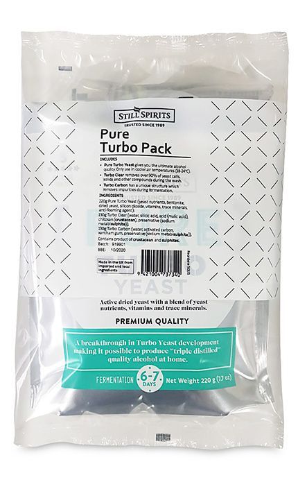 Still Spirits Pure Turbo Pack - All Things Fermented | Home Brew Supplies Shop Wellington Kapiti NZ