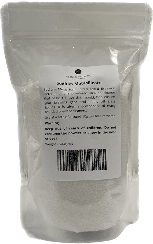 Sodium Metasilicate - 500g - All Things Fermented | Home Brew Shop NZ | Supplies | Equipment