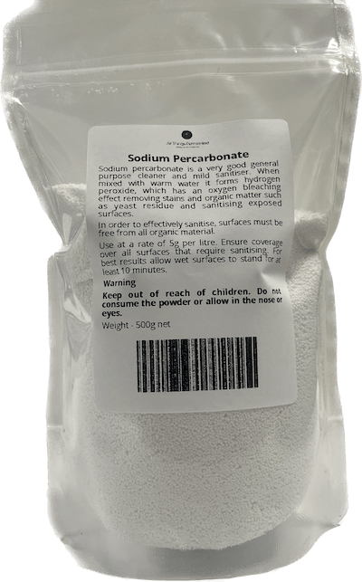 Sodium Percarbonate - 500g - All Things Fermented | Home Brew Shop NZ | Supplies | Equipment