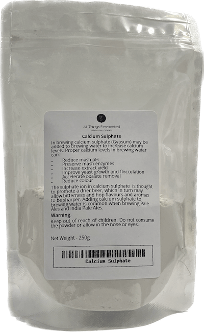 Calcium Sulphate - 250g - All Things Fermented | Home Brew Shop NZ | Supplies | Equipment