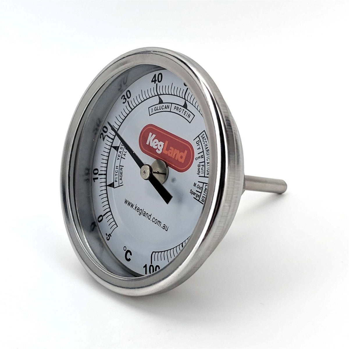 Weldless Thermometer with 42mm probe - All Things Fermented | Home Brew Supplies Shop Wellington Kapiti NZ