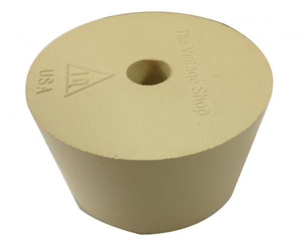 Rubber stopper (bung). #10 w/airlock hole (for 23L & 11.5L plastic carboy) - All Things Fermented | Home Brew Supplies Shop Wellington Kapiti NZ