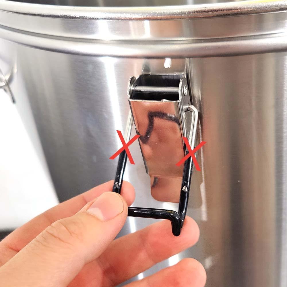 BrewZilla + DigiBoil S.S Adjustable Lid Clamps - Short