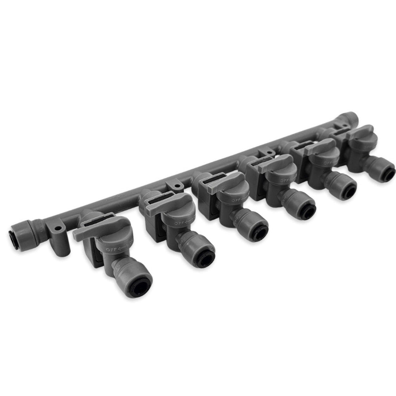 Duotight 8mm x 6-Way Manifold with Check & Isolation Valves