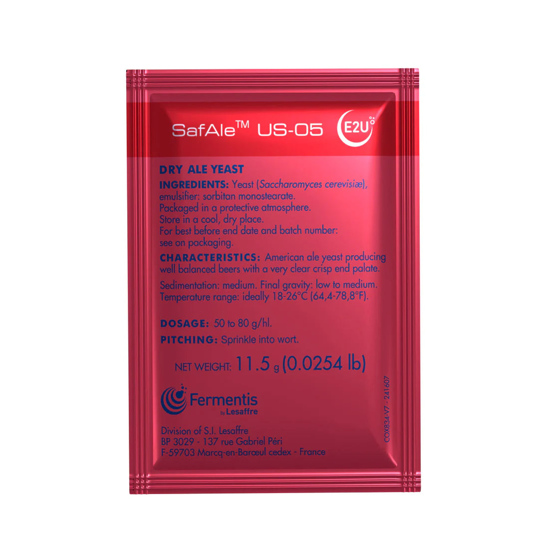 SafAle US-05 Yeast (11.5g)