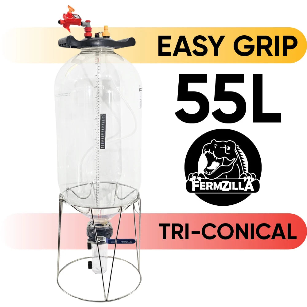 FermZilla - 55L - Tri-Conical Easy-Grip Pressure Fermenter Starter Kit