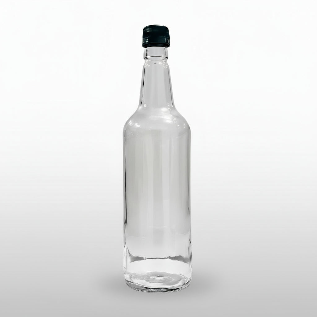 Glass Spirit Bottle with Plastic Screw Cap - 750ml – All Things ...
