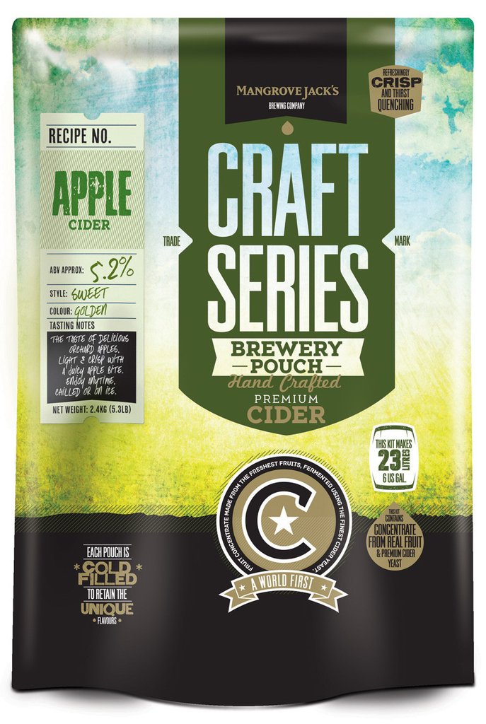 Mangrove Jack's Craft Series Apple Cider Pouch - 2.4kg - All Things Fermented | Home Brew Shop NZ | Supplies | Equipment