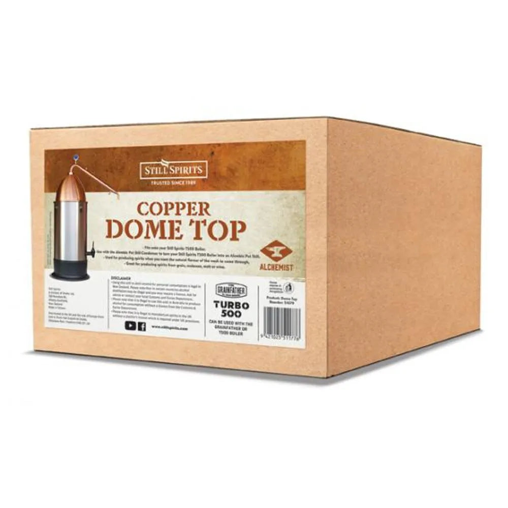 Still Spirits Pot Still Alembic Dome Top &amp; Copper Condenser - All Things Fermented | Home Brew Shop NZ | Supplies | Equipment