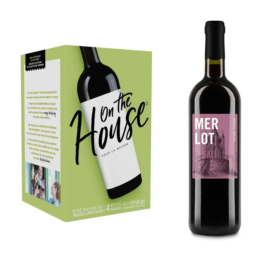 On The House Merlot Style - All Things Fermented | Home Brew Shop NZ | Supplies | Equipment