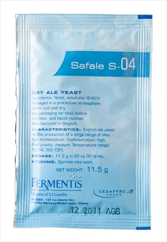 SafAle Yeast S-04 (11.5g) - All Things Fermented | Home Brew Shop NZ | Supplies | Equipment