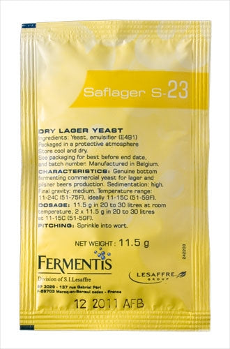 Saflager Yeast S-23 (11.5g) - All Things Fermented | Home Brew Shop NZ | Supplies | Equipment