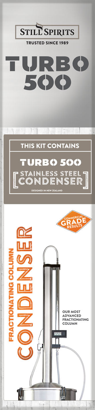 Turbo 500 Still Stainless Steel Condenser - All Things Fermented | Home Brew Shop NZ | Supplies | Equipment