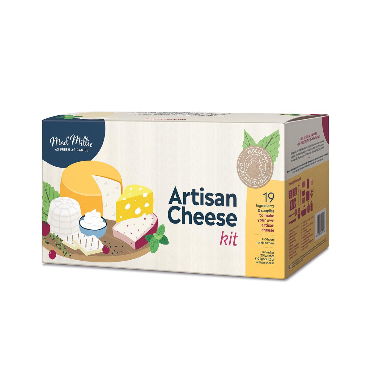 Mad Millie Artisan Cheese Kit - All Things Fermented | Home Brew Shop NZ | Supplies | Equipment