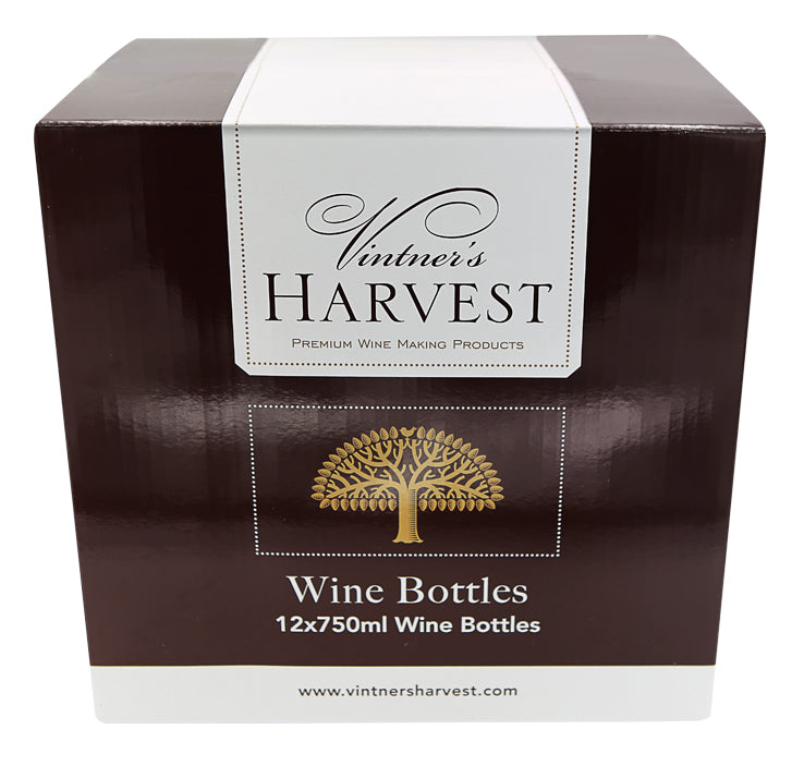 Vintner&#39;s Harvest Wine Bottles, 12 x 750ml Green Claret - All Things Fermented | Home Brew Shop NZ | Supplies | Equipment