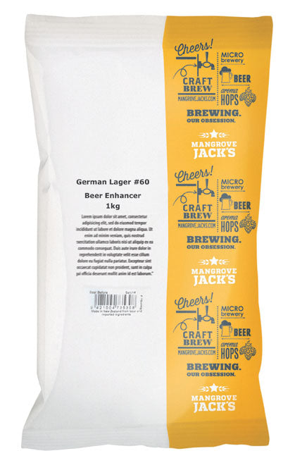 Mangrove Jack&#39;s Beer Enhancer German Lager No.60 1kg - All Things Fermented | Home Brew Shop NZ | Supplies | Equipment