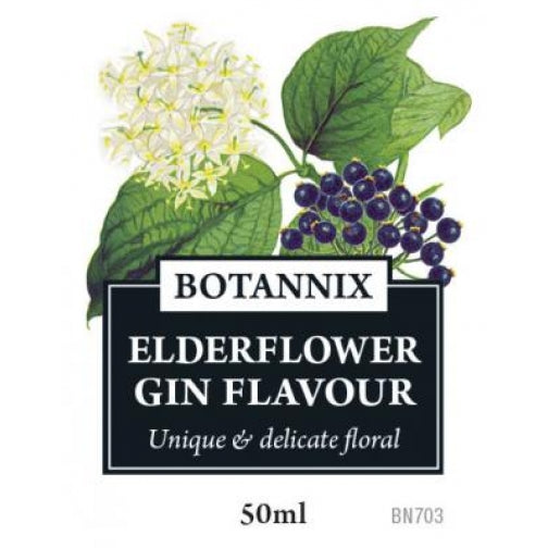 Spirits Unlimited Botannix Elderflower Gin Flavour - 50ml - All Things Fermented | Home Brew Shop NZ | Supplies | Equipment