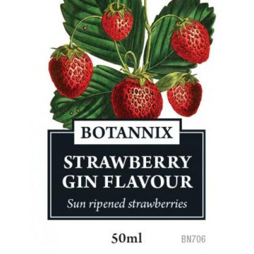 Spirits Unlimited Botannix Strawberry Gin Flavour - 50ml - All Things Fermented | Home Brew Shop NZ | Supplies | Equipment