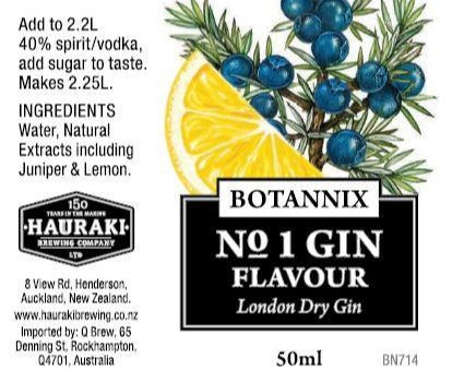 Spirits Unlimited Botannix No.1 Gin Flavour - 50ml - All Things Fermented | Home Brew Shop NZ | Supplies | Equipment