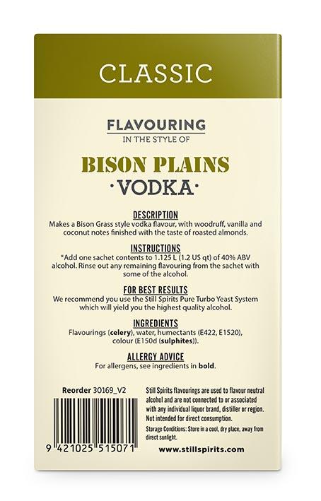 Still Spirits Classic Bison Plains Vodka Flavouring - All Things Fermented | Home Brew Shop NZ | Supplies | Equipment