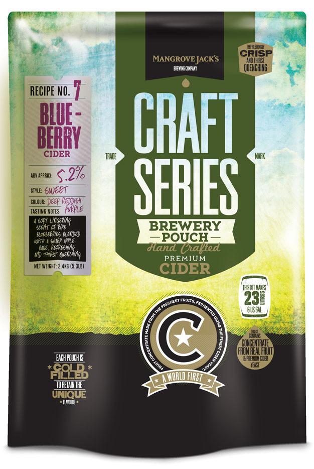 Mangrove Jack&#39;s Craft Series Blueberry Cider Pouch - 2.4kg - All Things Fermented | Home Brew Shop NZ | Supplies | Equipment