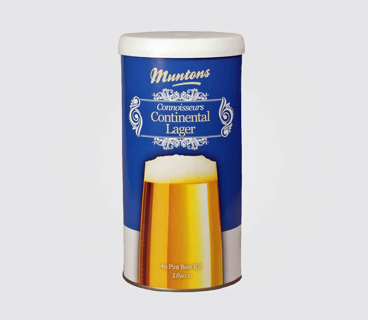 Muntons Connoisseurs Range Continental Lager 1.8kg - All Things Fermented | Home Brew Shop NZ | Supplies | Equipment