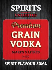 Spirits Unlimited Premium Grain Vodka - 50ml - All Things Fermented | Home Brew Shop NZ | Supplies | Equipment