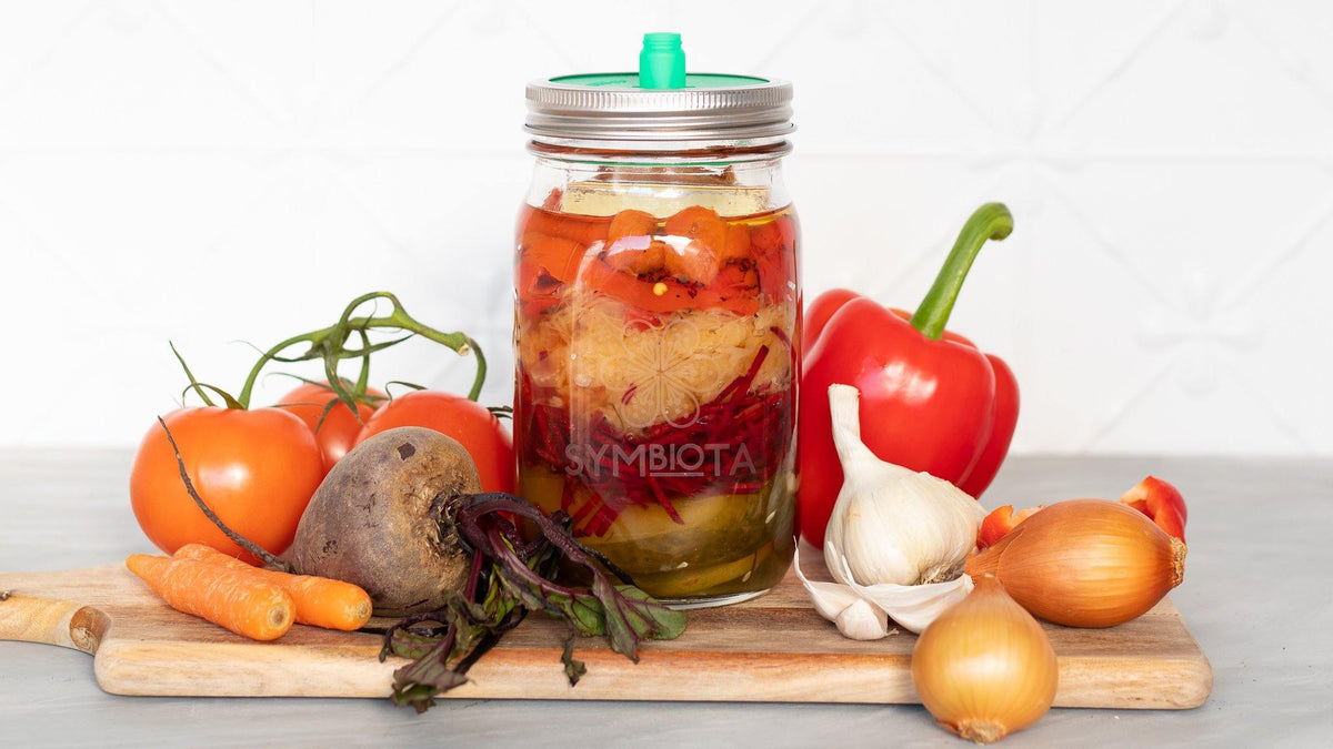 Symbiota 1L Preserving Glass Jar - All Things Fermented | Home Brew Shop NZ | Supplies | Equipment