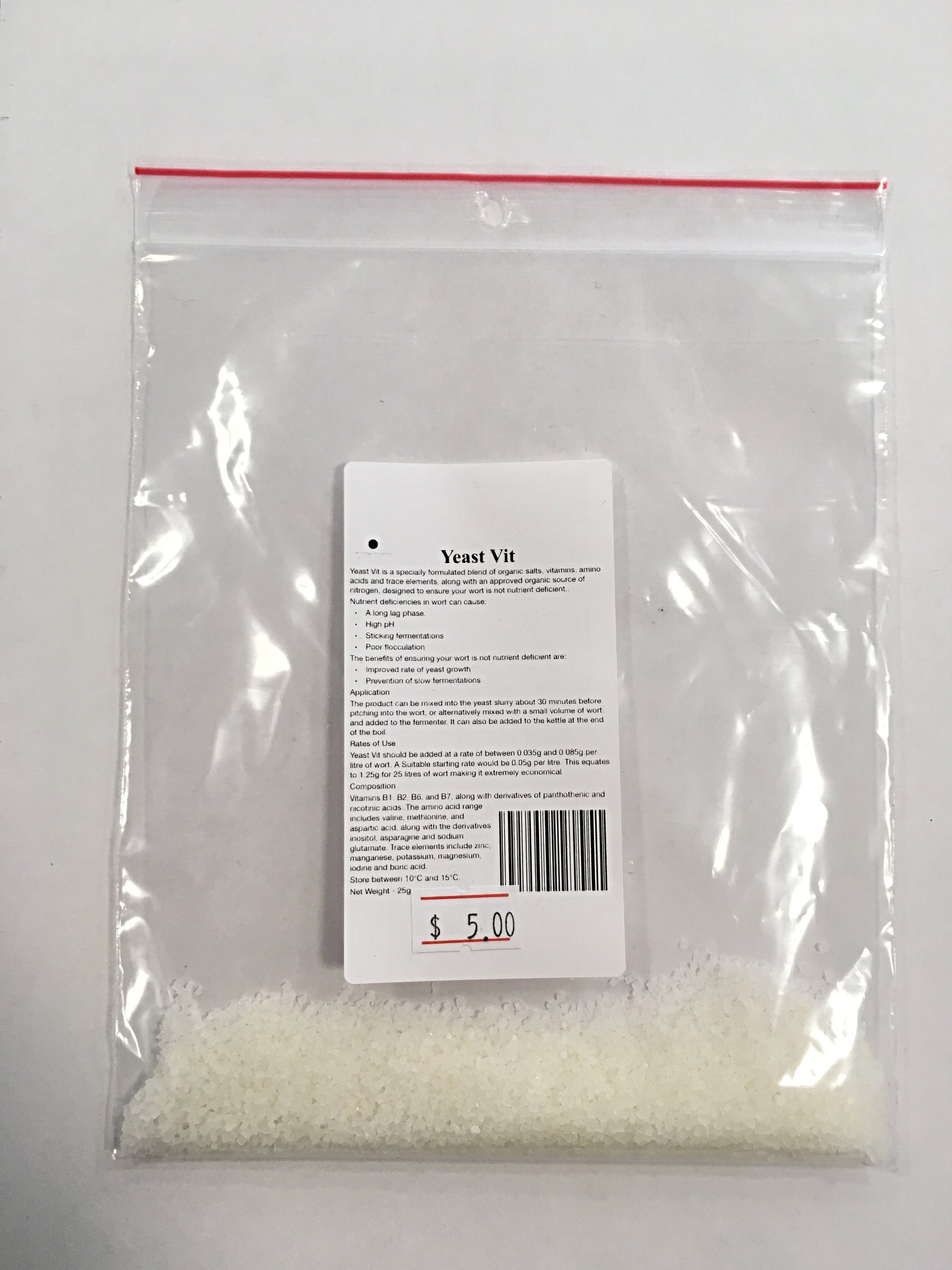 Yeast Vit - Yeast Nutrient - 25g - All Things Fermented | Home Brew Shop NZ | Supplies | Equipment