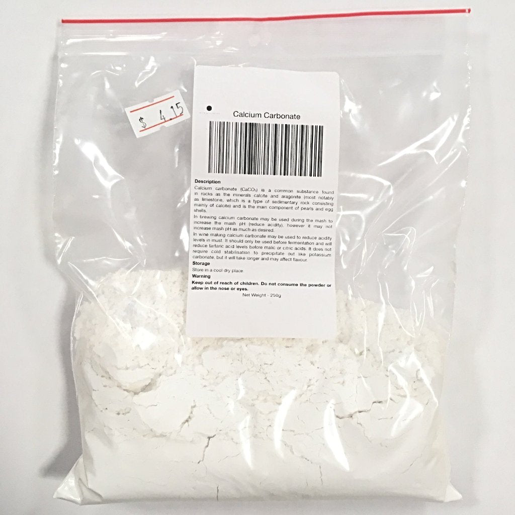 Calcium Carbonate - 250g - All Things Fermented | Home Brew Shop NZ | Supplies | Equipment
