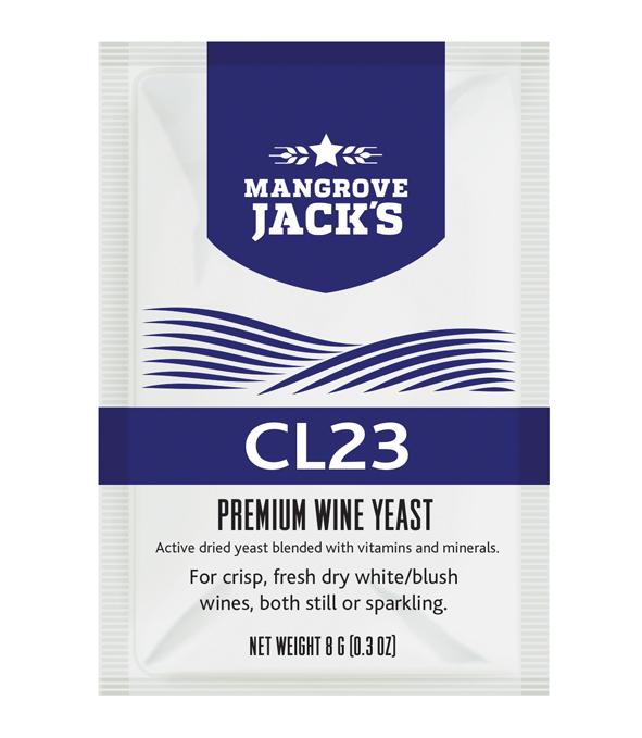 Mangrove Jack's CL23 Premium Wine Yeast -  8g - All Things Fermented | Home Brew Shop NZ | Supplies | Equipment