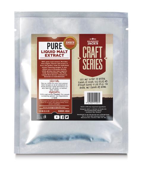 Mangrove Jack&#39;s Pure Liquid Malt Extract - Amber - 1.5kg - All Things Fermented | Home Brew Shop NZ | Supplies | Equipment