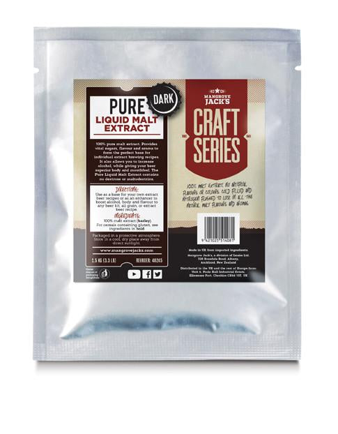 Mangrove Jack&#39;s Pure Liquid Malt Extract - Dark - 1.5kg - All Things Fermented | Home Brew Shop NZ | Supplies | Equipment