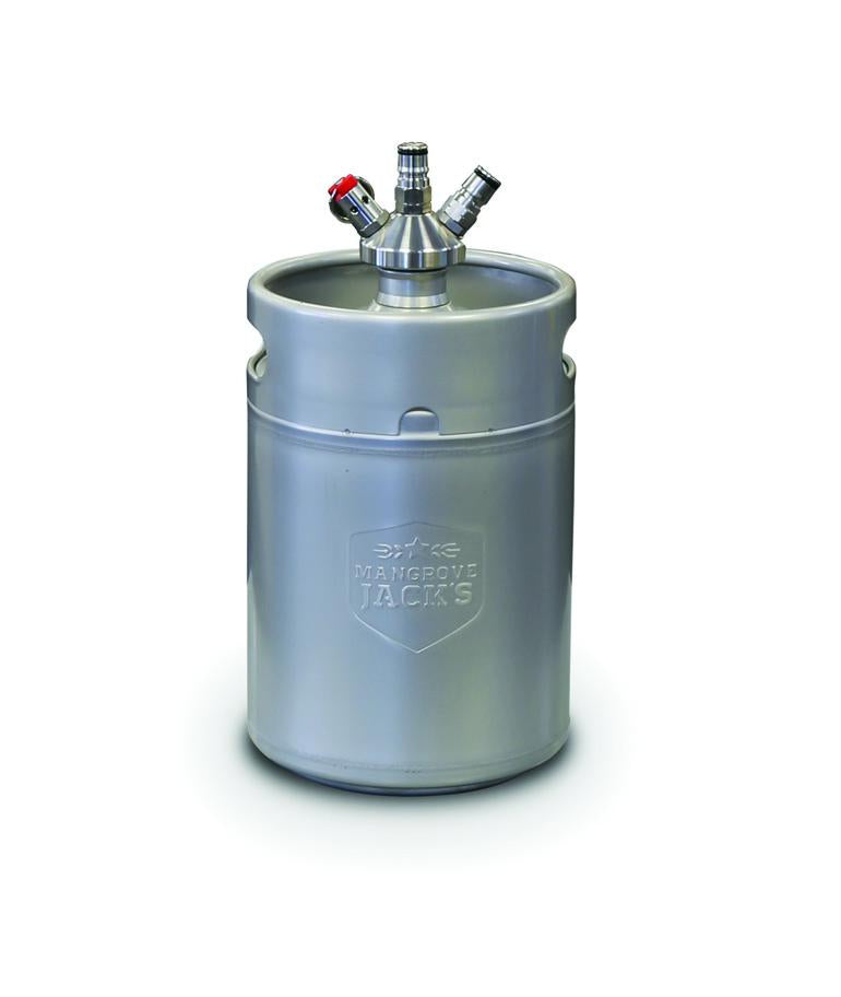 Mangrove Jacks Mini Keg with Ball Lock Cap 5L - All Things Fermented | Home Brew Shop NZ | Supplies | Equipment