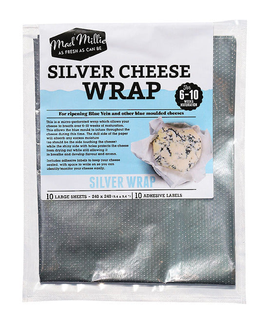 Mad Millie Silver Cheese Wrap (240x240) 10 Sheets - All Things Fermented | Home Brew Shop NZ | Supplies | Equipment