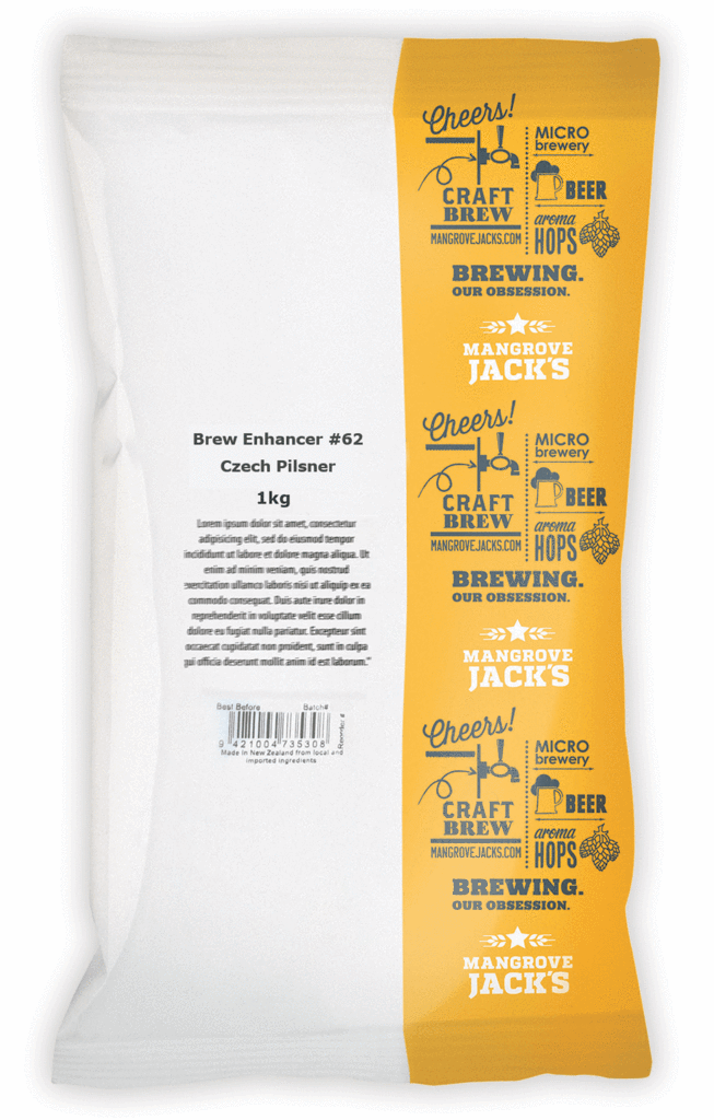Mangrove Jack's Beer Enhancer Czech Pilsner No.62 1kg - All Things Fermented | Home Brew Shop NZ | Supplies | Equipment