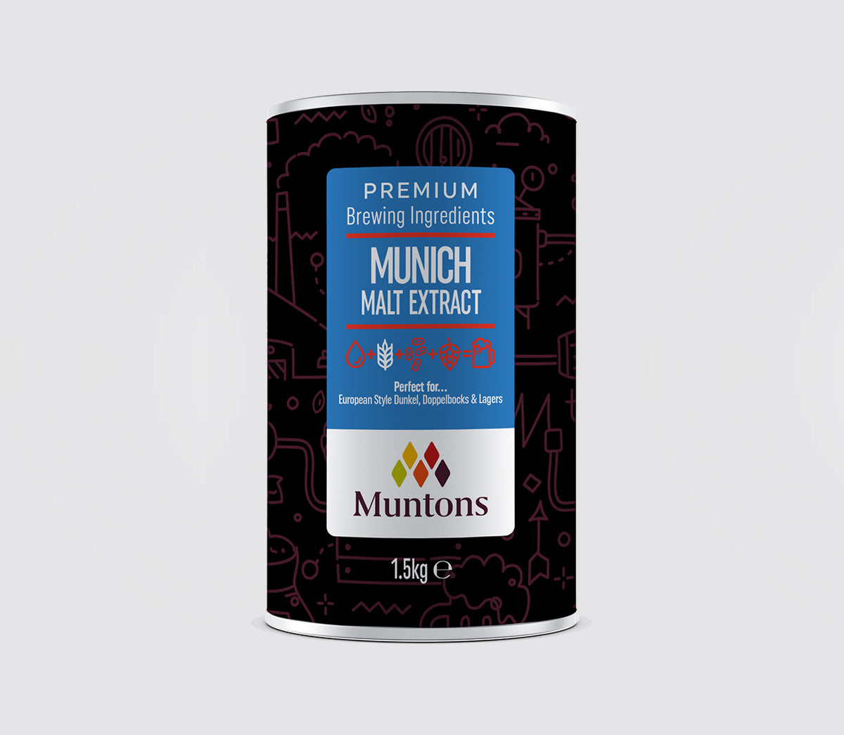 Muntons Munich Malt Extract 1.5kg - All Things Fermented | Home Brew Shop NZ | Supplies | Equipment