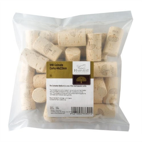 Vintner's Harvest VH8 Colmate Corks 44x22mm, Bag 30 - All Things Fermented | Home Brew Shop NZ | Supplies | Equipment