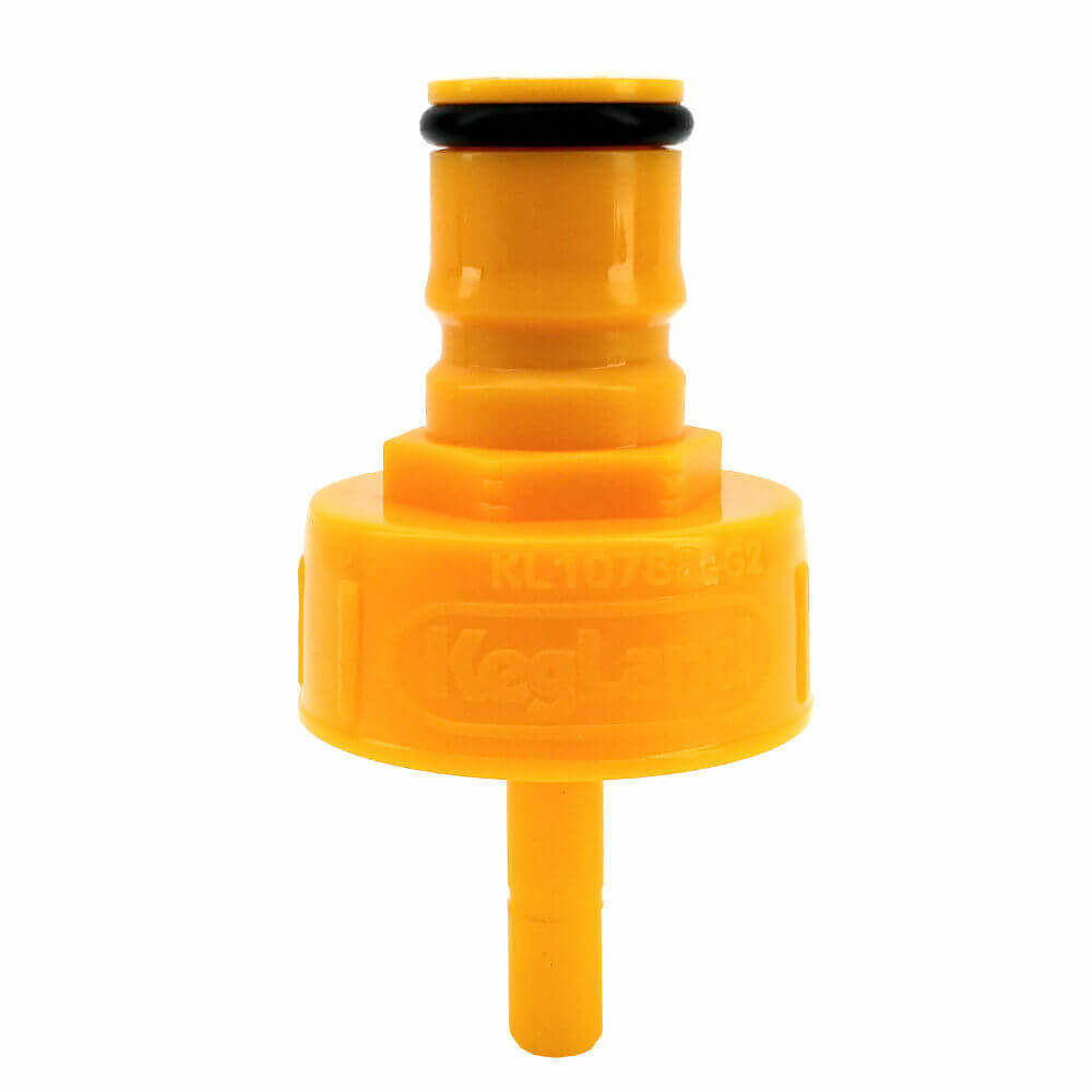 Carbonation &amp; Line Cleaning Cap - Plastic - Yellow - All Things Fermented | Home Brew Shop NZ | Supplies | Equipment