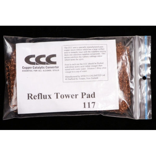 Copper Catalytic Converter (CCC) Reflux Tower Pad - All Things Fermented | Home Brew Shop NZ | Supplies | Equipment