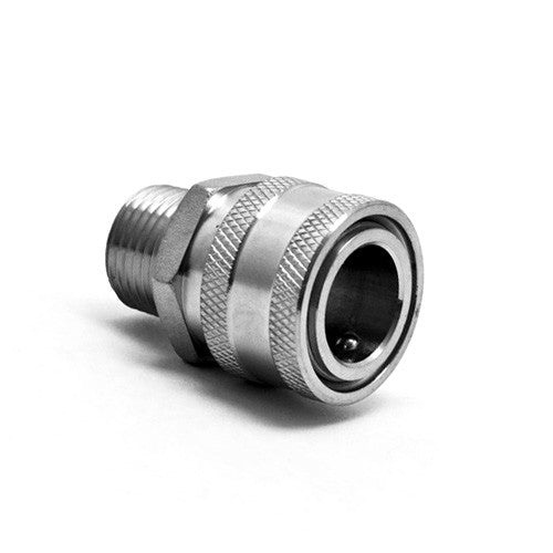 Stainless Steel Quick Disconnect - 1/2 inch Female to BSP Fitting - All Things Fermented | Home Brew Shop NZ | Supplies | Equipment