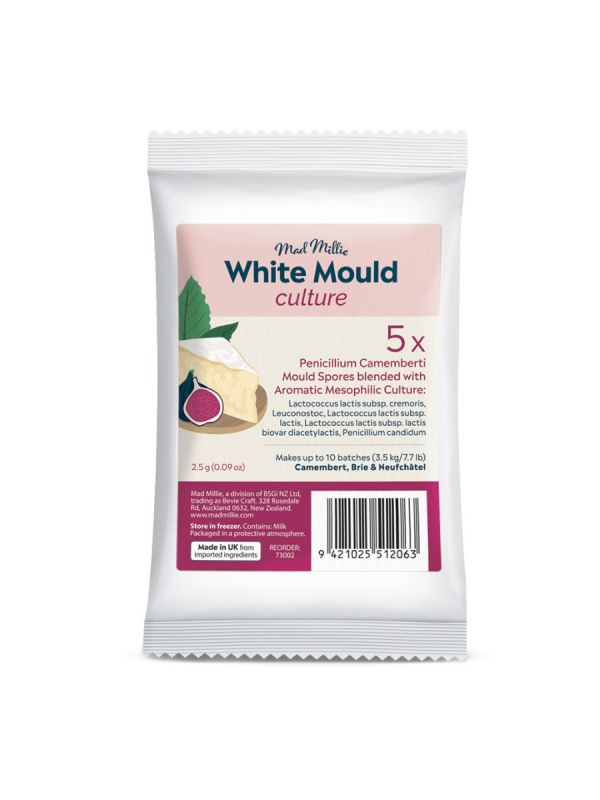 Mad Millie White Mould Culture Blend Sachets x 5 - All Things Fermented | Home Brew Shop NZ | Supplies | Equipment
